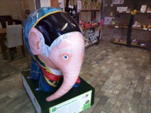 Elmer the Patchwork Elephant at Holywells Park