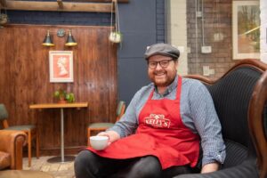 Jon Shapcott of the Bishops Café and Tearoom