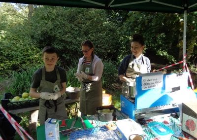 Making Apple Fritters, Holywells Park Apple Day 2018