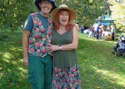 Andy & Yvonne at Holywells Park Apple Day 2018