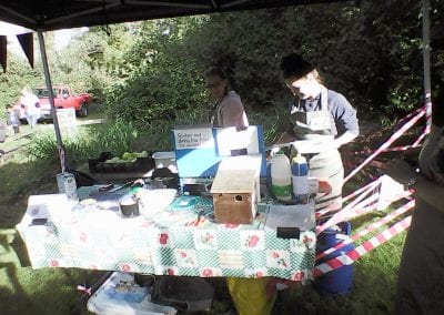 Apple Day 2018 - selling apple fritters