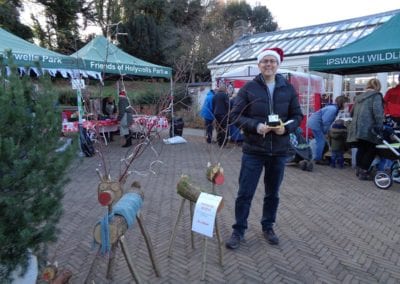 Reindeer & Richard Bloomfield, Christmas Fayre December 2018