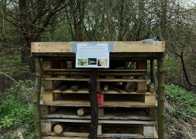 Bug hotel at the Welcome Spring Event 2019