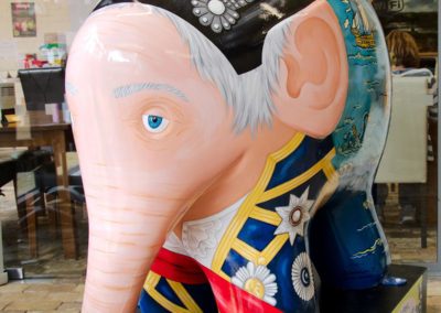 Elmer the Patchwork Elephant at Holywells Park. Photo: R Gape