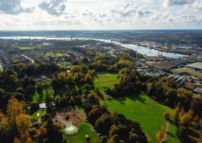 Holywell Park from the air. @birdseyeviewsuffolk - Ott Tuulberg