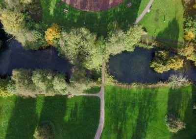 Holywell Park from the air. @birdseyeviewsuffolk - Ott Tuulberg