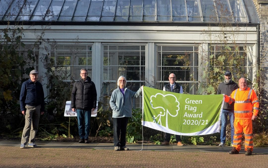 Holywells Park Celebrates its 10th Green Flag and says good bye to a Park Legend