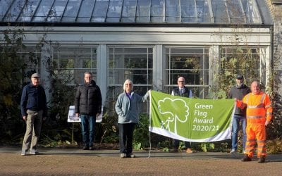 Holywells Park Celebrates its 10th Green Flag and says good bye to a Park Legend
