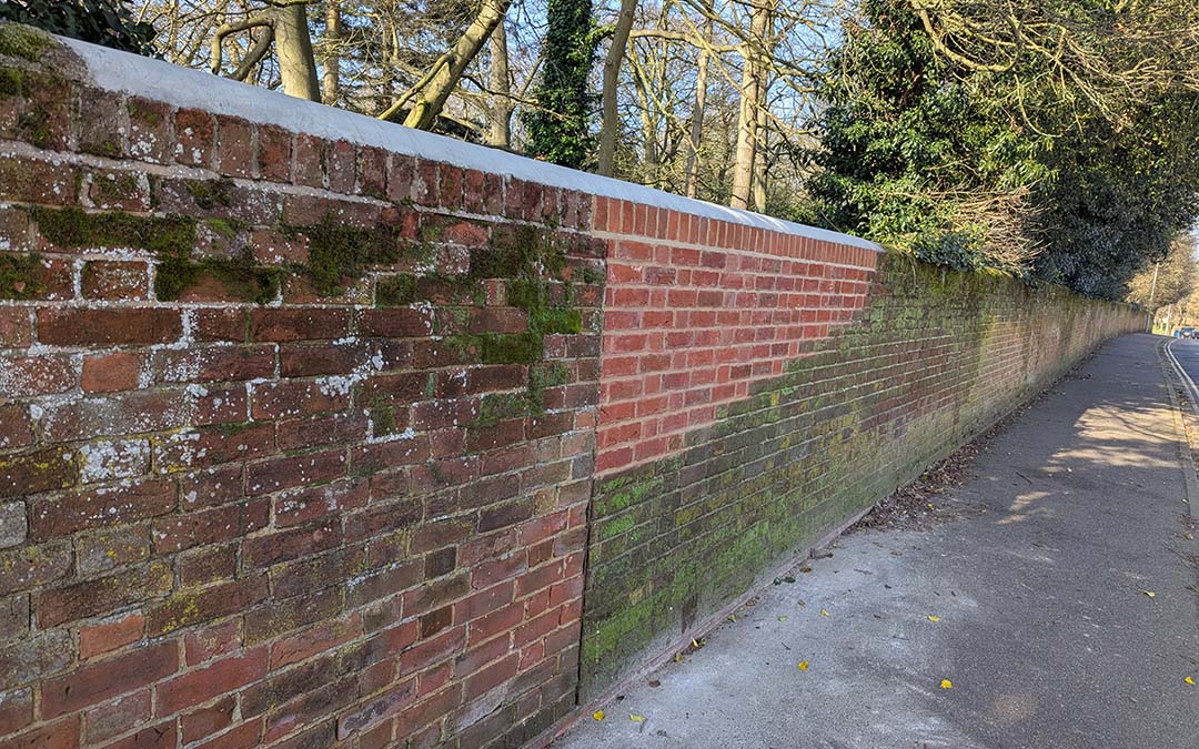 Holywells Park Brick Wall Repairs